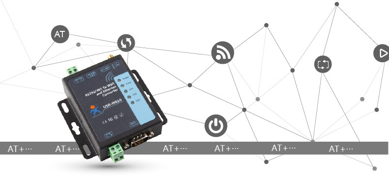 AT Command Mode of Serial to WiFi and Ethernet Converter