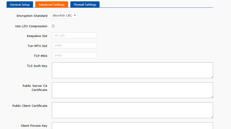 general setup- OPENVPN Manual of Industrial LTE 4G Router