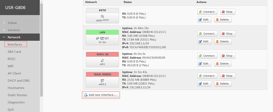 add openvpn interface- OPENVPN Manual of Industrial LTE 4G Router