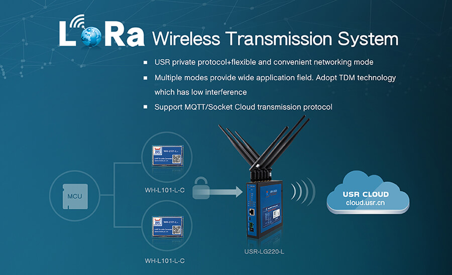 LoRa Gateway, wireless transmission system