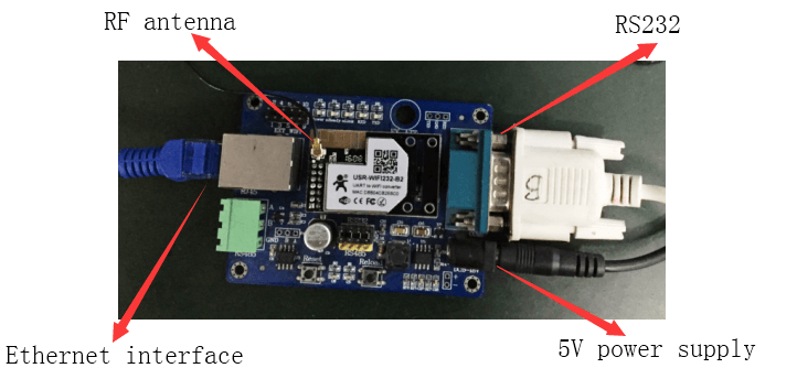 Hardware connection diagram of wifi module