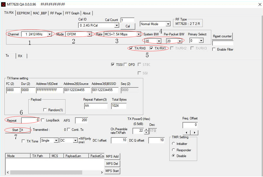 USR-WIFI232-B2 RF test manual-configure related parameters