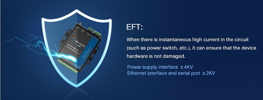 EFT ,8-way network IO controller USR-IO808-GR