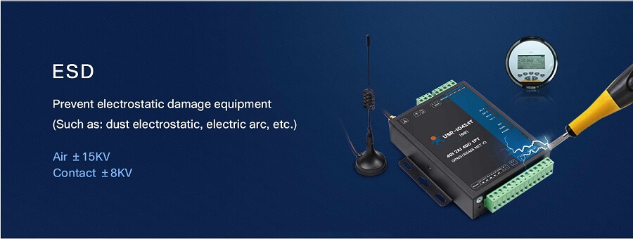  ESD,8-way network IO controller USR-IO808-GR