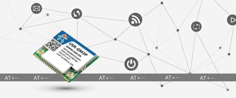 Unique Features of Low Power GPRS Modules, support AT command query 