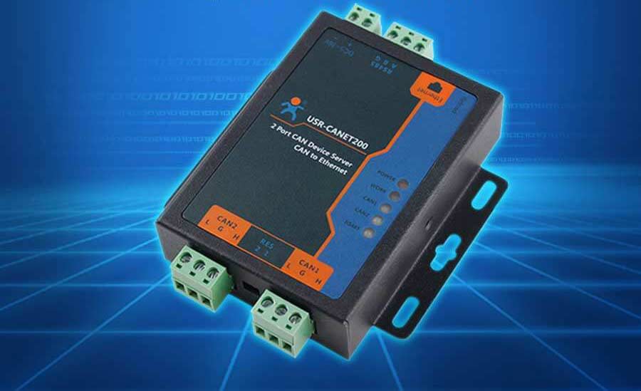 image of industrial CAN to Ethernet Converter - USR-CANET200