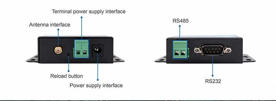 Interface of Serial RS232 RS485 to LoRa Converter 