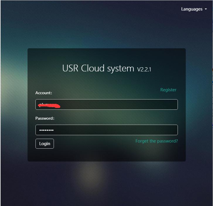 TCP series using USR-cloud transmission data, login in console.usriot.com