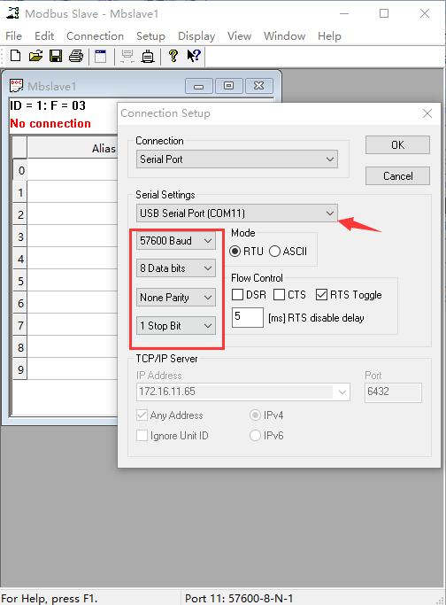 Wi-Fi Series modbus RTU to modbus TCP, save and restart module