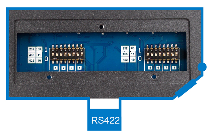 RS485 dial switch dial to 10