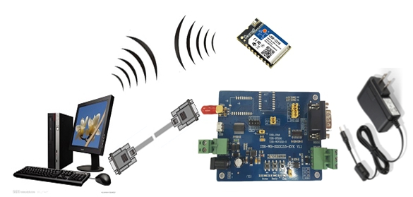 How to connect WiFi Module USR-C216 to PC, hardware connection