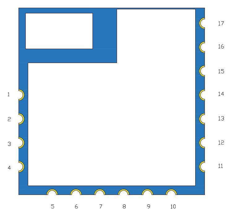 Pin definition of Bluetooth Module WH-BLE103