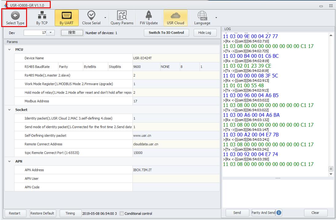 How to Connect IO Controller USR-IO424T-GR to Cloud Console