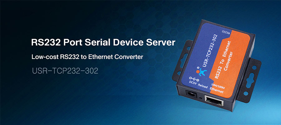 Features of rs232 to ethernet converter: small size, installed easily.