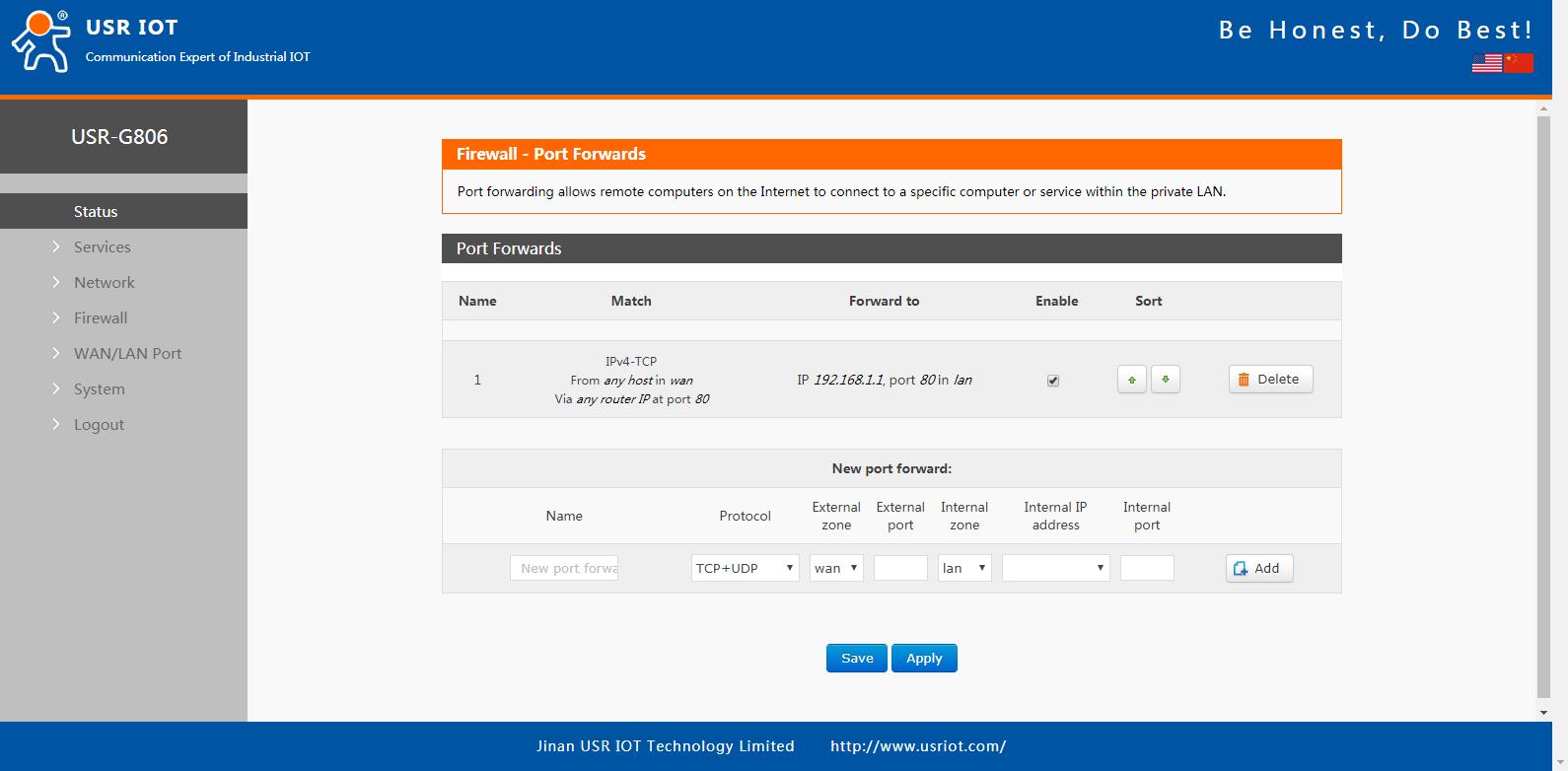 Port Settings Page 2