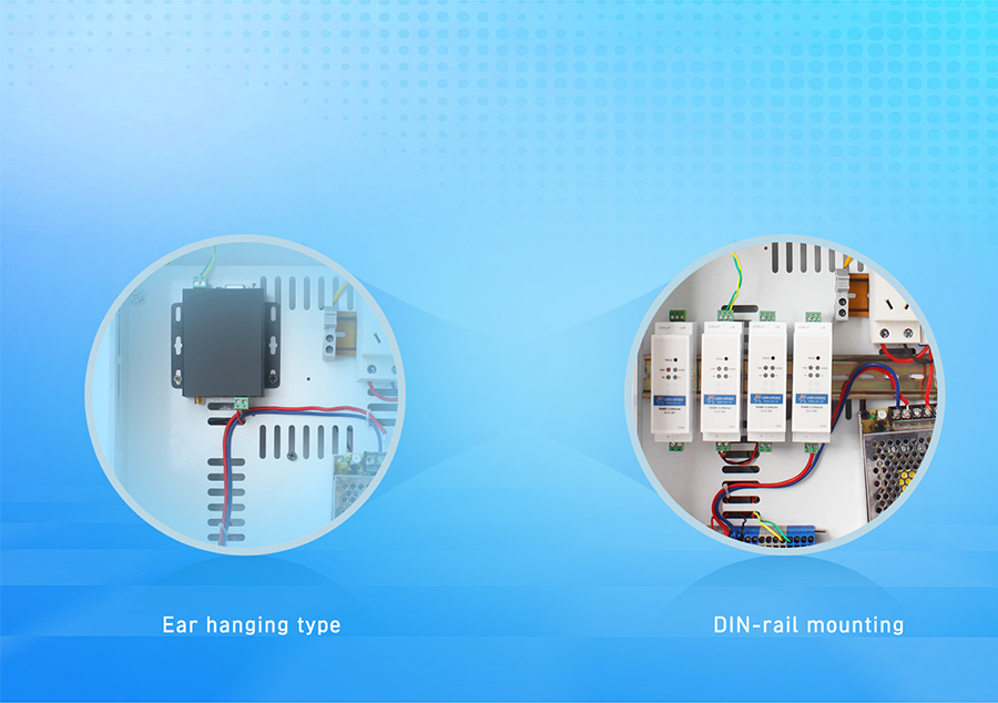 features of DIN-Rail RS485 serial to Ethernet converter