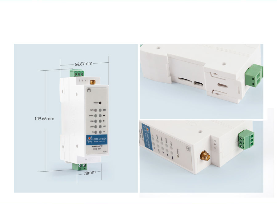 Product Details of Industrial cellular modem USR-DR504-E