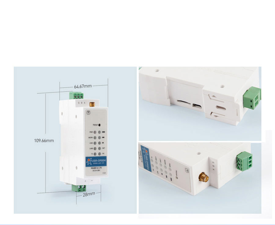 Product Details of Industrial cellular modem USR-DR504-E