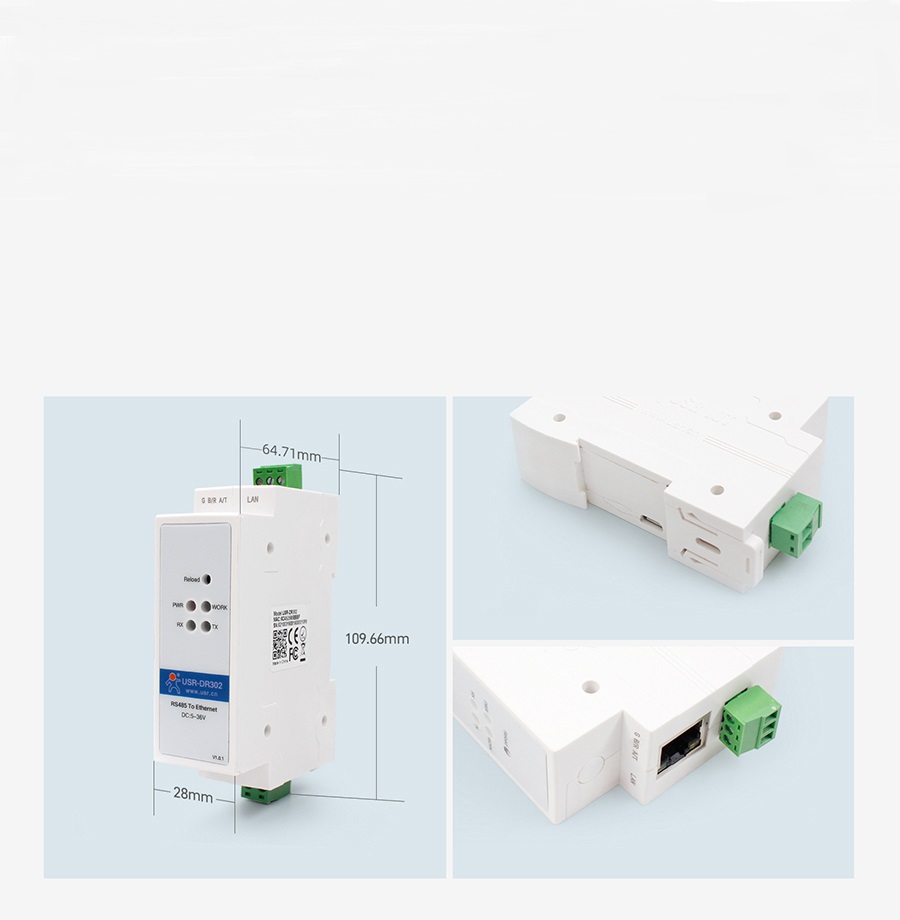 DIN-Rail RS485 serial to Ethernet converter can identity Heartbeat Packet