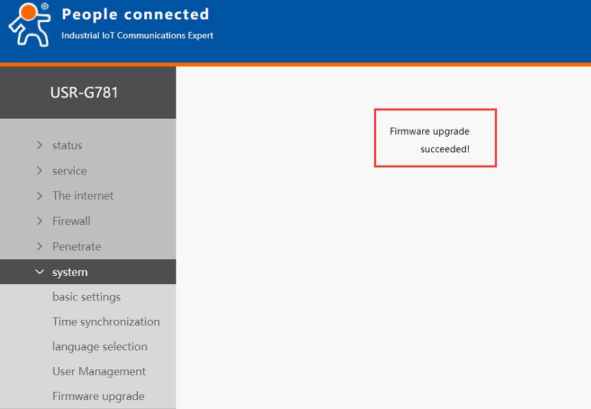 Upgrade the firmware of cellular modem USR-G781