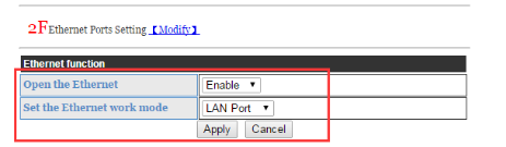 ethernet port