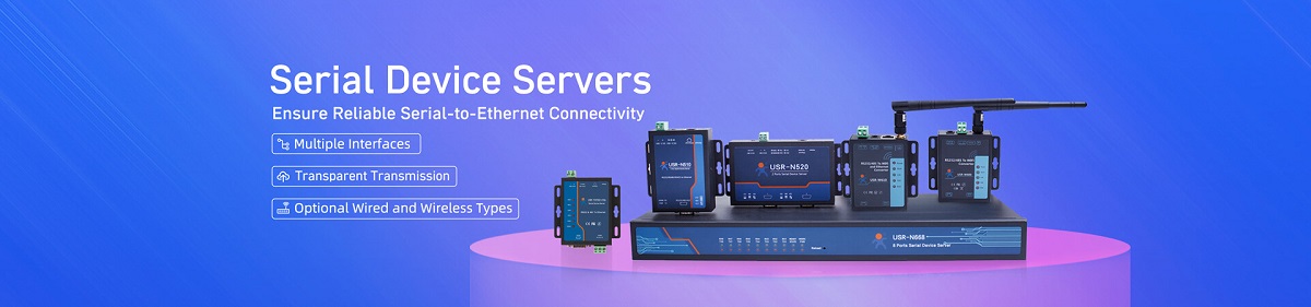 USR IOT'S serial to Ethernet converters