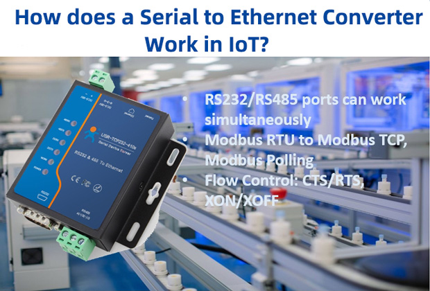 How does a Serial to Ethernet Converter Work in the IoT?