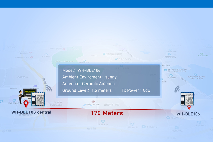 Industrial low power bluetooth module WH-BLE106