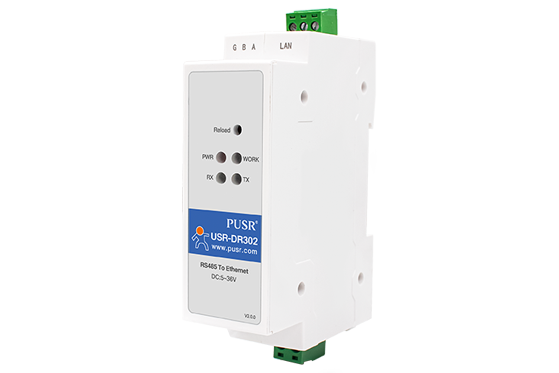 USR-DR302 Din Rail Serial RS485 to Ethernet TCP IP Server Module Ethernet Converter  Modbus RTU to Modbus TCP unit