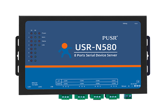 8 RS485 Ports Serial Ethernet Converter