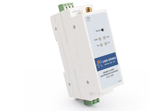 DIN-Rail RS485 to WiFi Converters | RS485 to 802.11 a/b/g/n WLAN Serial Device Servers