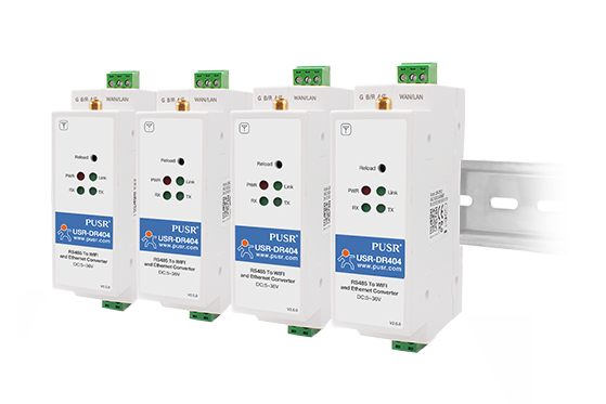 DIN-Rail RS485 to WiFi Converters | RS485 to 802.11 a/b/g/n WLAN Serial Device Servers