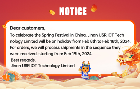 Jinan USR IOT Technology Limited 2024  Holiday Notice